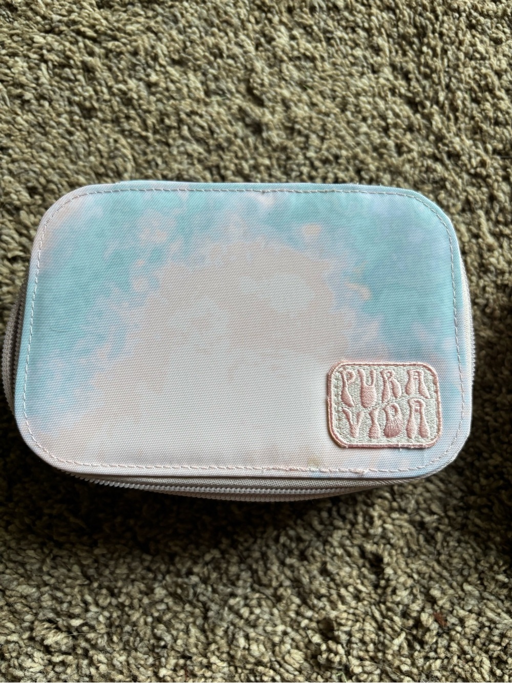 Pura Vida Pastel Tie-Dye Travel jewelry Bag case
